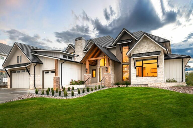 5-Bedroom, Two-Story Mountain Craftsman Style Home with Massive 5-Car Garage (Floor Plan)