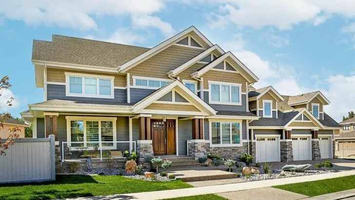 Classic Craftsman 5-Bedroom 2-Story Home With Luxurious In-Law Suite (Floor Plan)