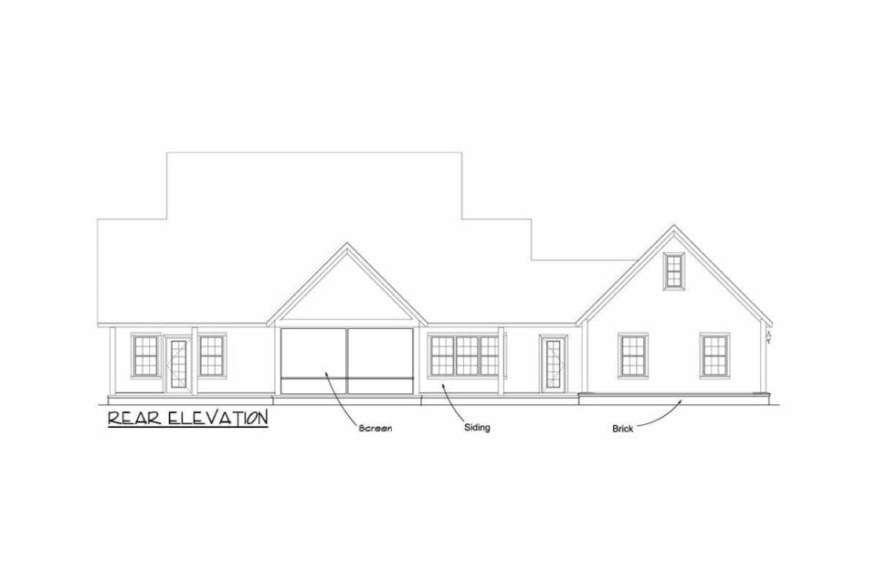 4Bedroom 2Story Country Style Home With TriplePorch Delight (Floor Plan)