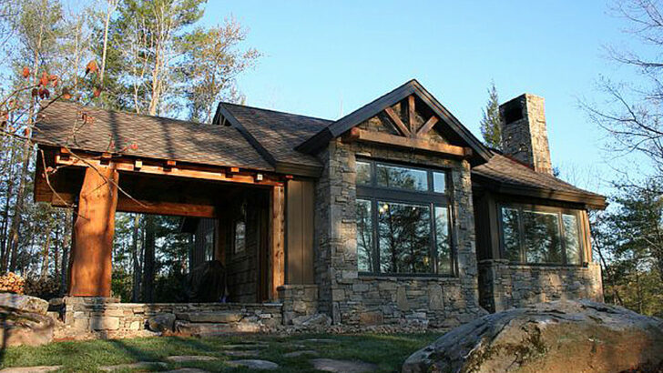 1-Story 2-Bedroom Rustic Mountain House With Private Ensuite (Floor Plan)