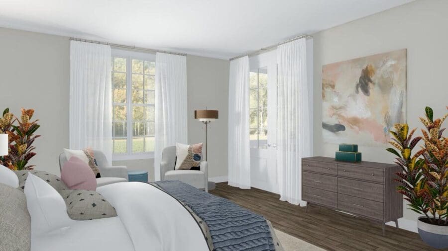 2-Story 3-Bedroom House With Dual Master Suites (Floor Plan)