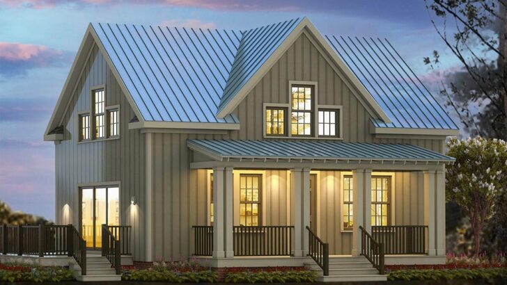 Dual-Story 3-Bedroom Cottage Style Farmhouse with Outdoor Living Spaces (Floor Plan)