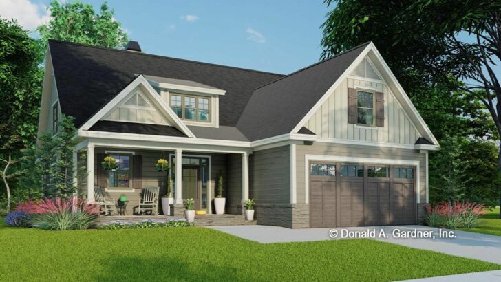 3-Bedroom 2-Story Modern Farmhouse with Open Concept Living (Floor Plan)
