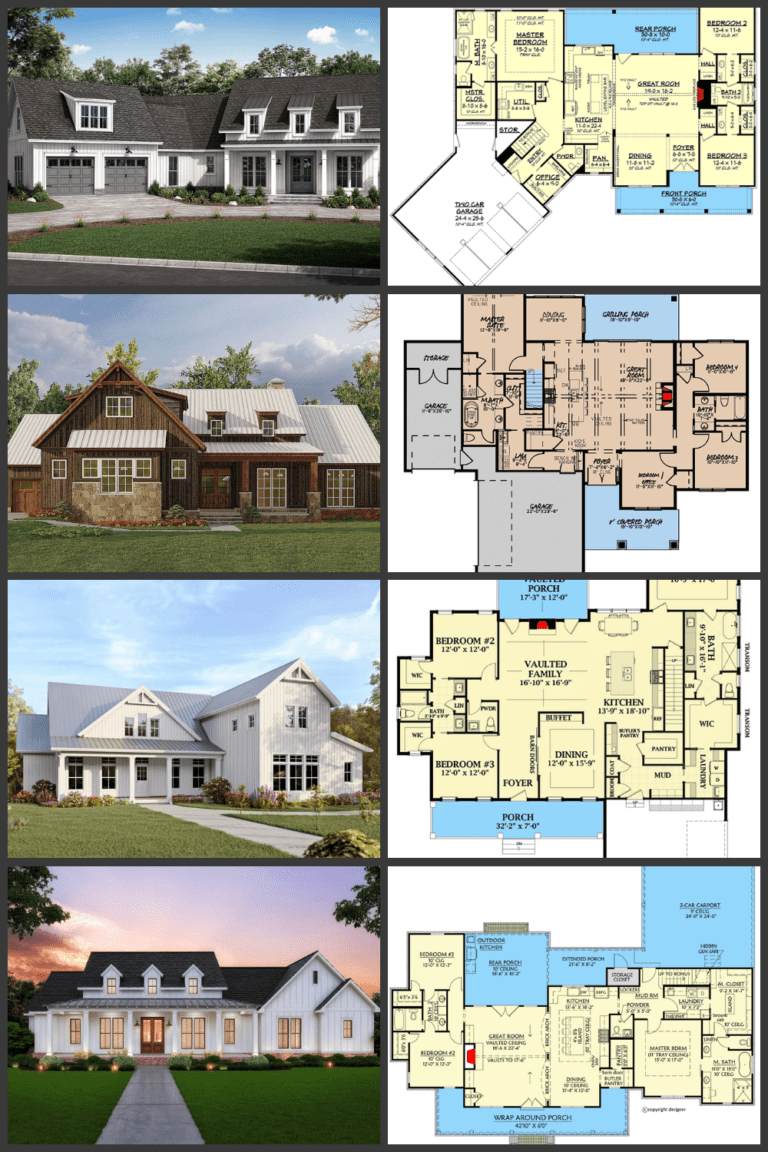 5 Popular 4-Bedroom Farmhouse Floor Plans