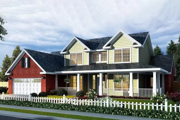 3-Bedroom 2-Story Farmhouse with Optional Game Room (Floor Plan)