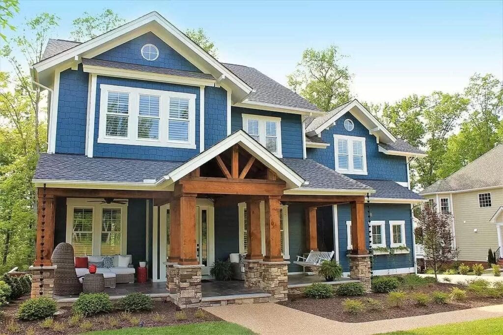 4-Bedroom 2-Story Craftsman House with Cozy Playroom (Floor Plan)