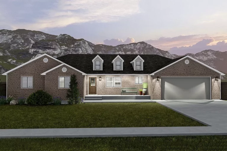 5-Bedroom 1-Story Ranch House with Optional Lower Level (Floor Plan)