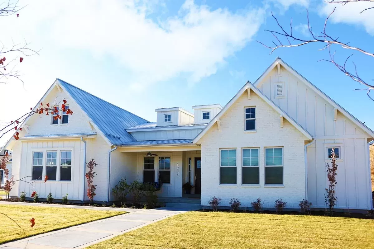 4-Bedroom 1-Story New American Home with Vaulted Covered Patios (Floor ...