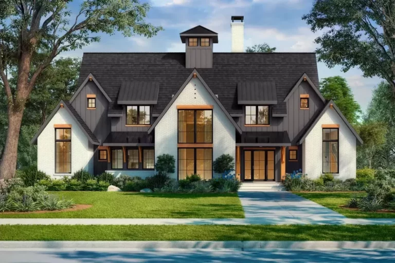 5-Bedroom 2-Story Transitional House with Dual Laundry Rooms (Floor Plan)