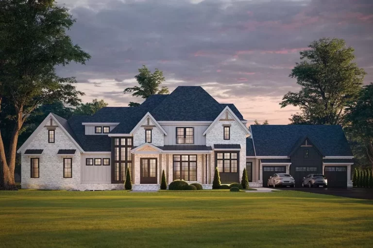 4-Bedroom 2-Story Transitional House with Optional Lower Level (Floor Plan)