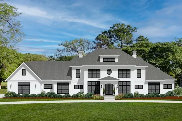 5-Bedroom 2-Story Transitional Country House with Deluxe Owner’s Suite (Floor Plan)