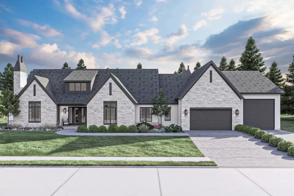 3-Bedroom 1-Story Transitional Home with RV Garage (Floor Plan)