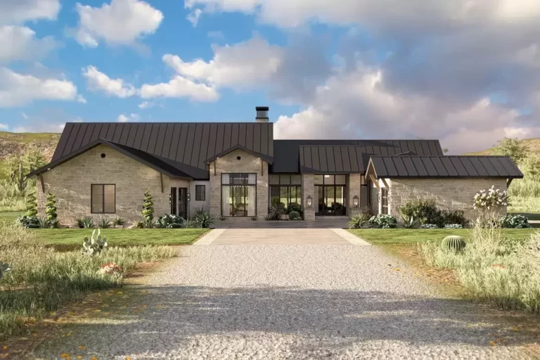 3-Bedroom 1-Story Texas Hill Country House with Large Outdoor Living Spaces (Floor Plan)