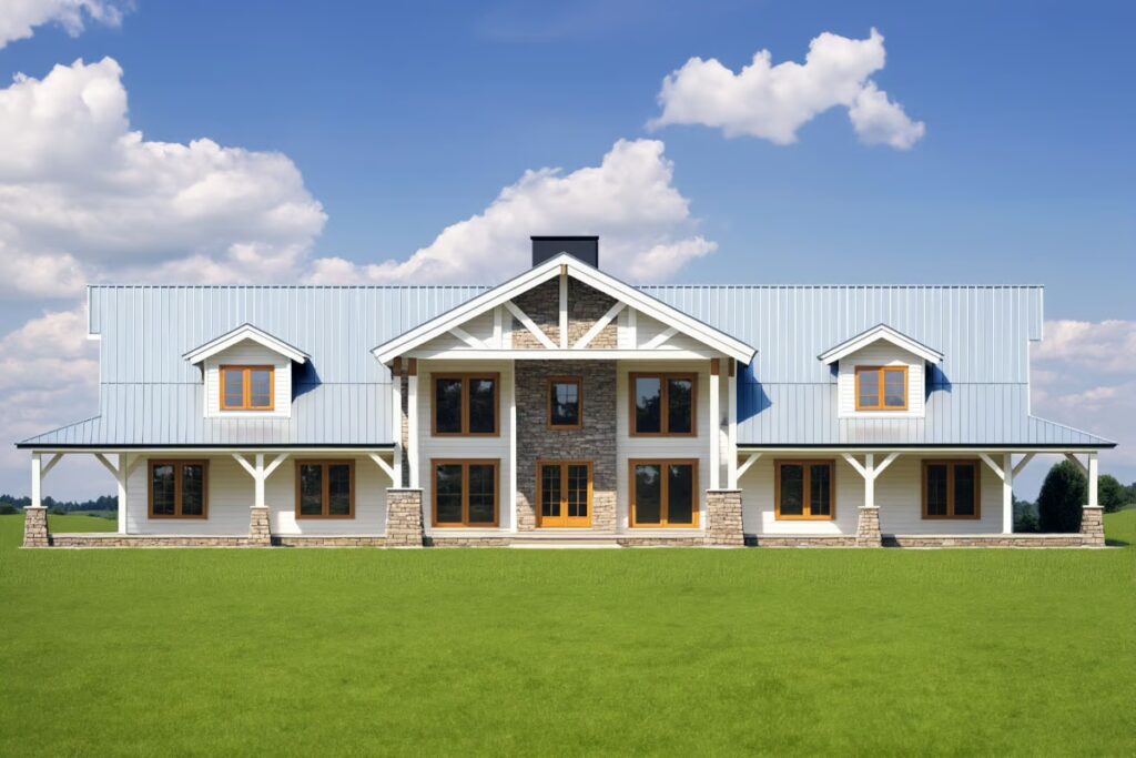 5-Bedroom 2-Story Mountain Craftsman House with Movie and Game Rooms (Floor Plan)