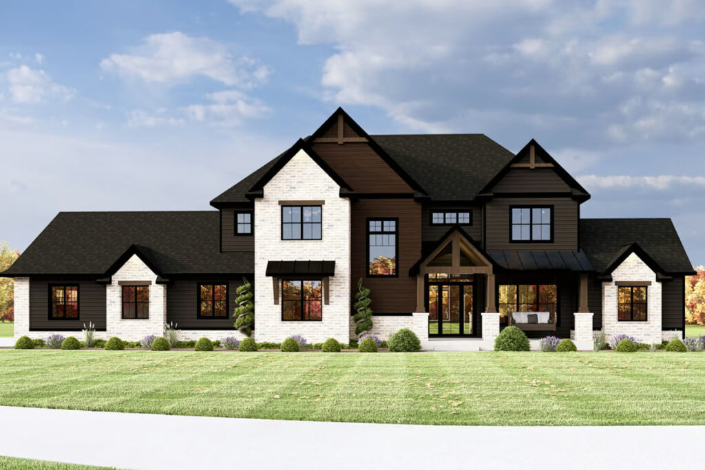 5-Bedroom 2-Story Contemporary Home With Expansive Deck and 3-Car Garage (Floor Plan)