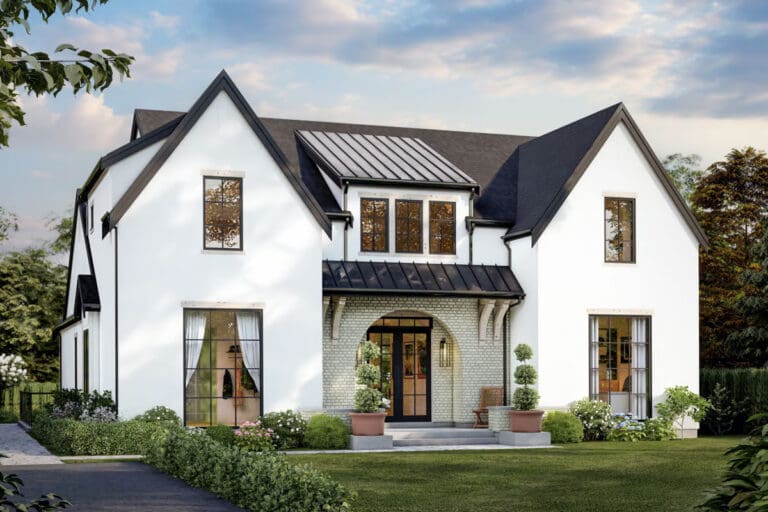 5-Bedroom 2-Story Contemporary French Country With Gourmet Kitchen and Sauna (Floor Plan)