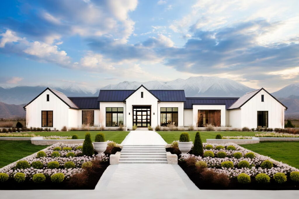 1-Story 5-Bedroom Contemporary Ranch Home with Closed Layout (Floor Plan)