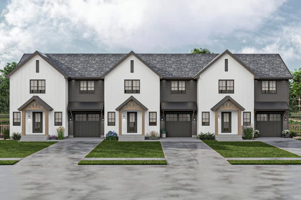 Massive 9-Bedroom 2-Story Farmhouse With Attached Garage and Open Concept Living (Floor Plan)