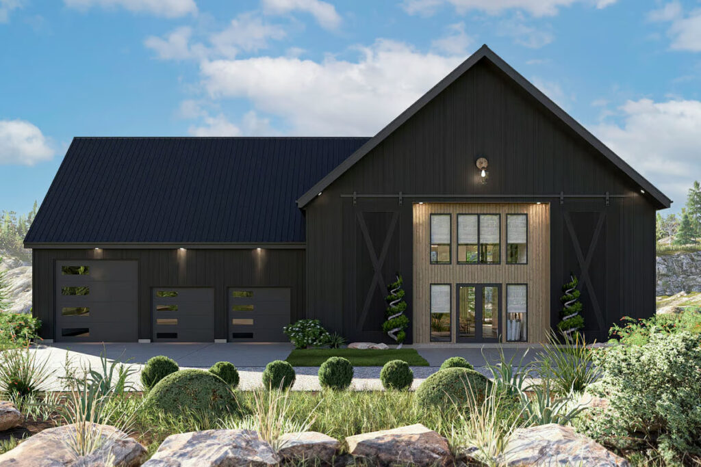 6-Bedroom 2-Story Barndominium Style With Open-Concept Living and Bonus Space (Floor Plan)