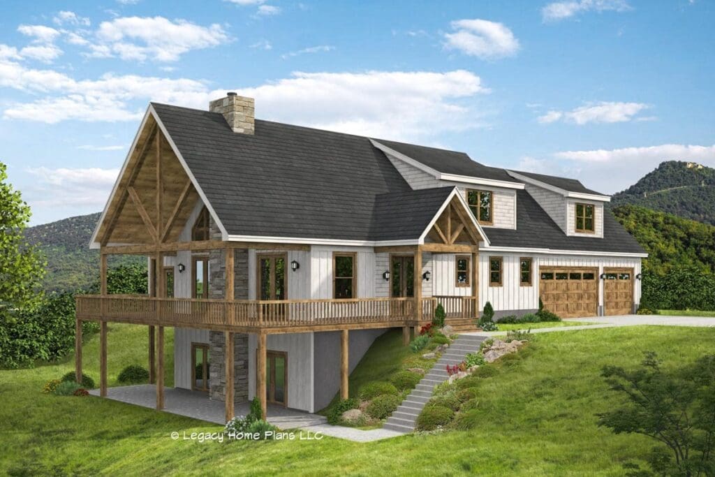 Two-Story 4-Bedroom Mountain Home with Flex Room (Floor Plan)