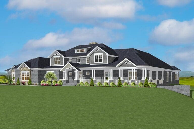 5-Bedroom 1-Story Hill Country Farmhouse With Pub-Style Bar & Bonus Space (Floor Plan)