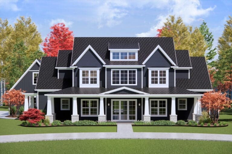 2-Story 4-Bedroom New American House with Optional Game Room (Floor Plan)