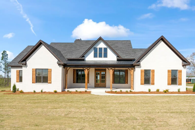 2-Story 4-Bedroom Modern Farmhouse with Optional Bonus Room (Floor Plan)