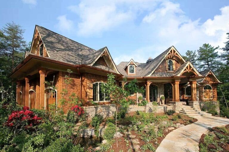 One-Story 4-Bedroom Mountain Craftsman Home with Finished Lower Level (Floor Plan)