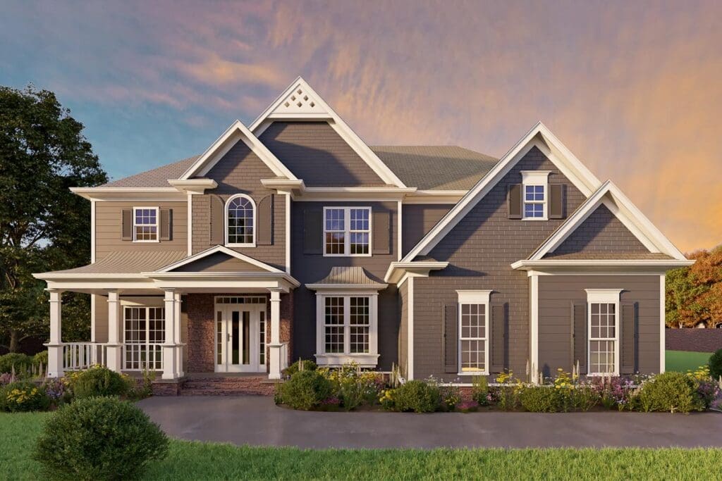 5-Bedroom 2-Story Luxury Farmhouse With Optional In-Law Suite and Spacious Garage (Floor Plan)