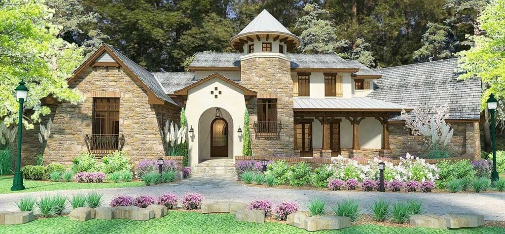 3-Bedroom 2-Story Modern Farmhouse With Bonus Room and Private Apartment (Floor Plan)