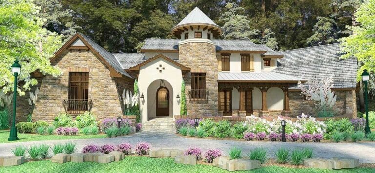 3-Bedroom 2-Story Modern Farmhouse With Bonus Room and Private Apartment (Floor Plan)