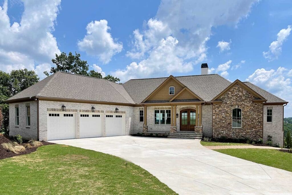 4-Bedroom 1-Story New American Home with Lower Level Rec Room (Floor Plan)