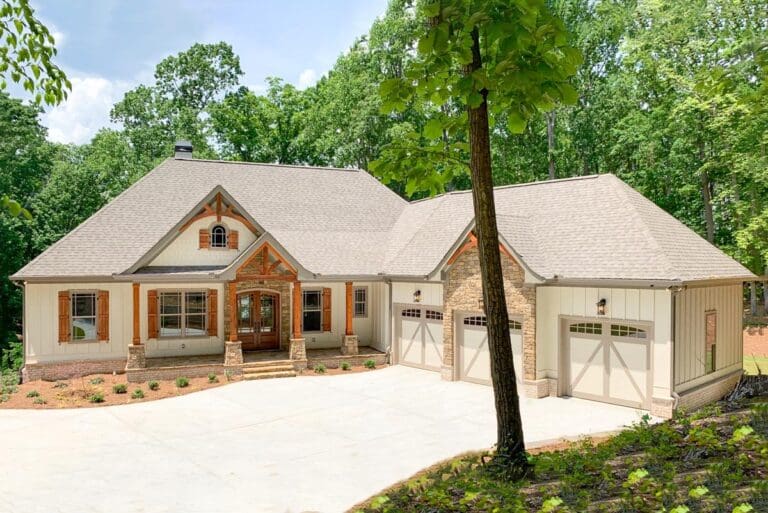 4-Bedroom Single-Story Craftsman House with Media & Billiard Room (Floor Plan)