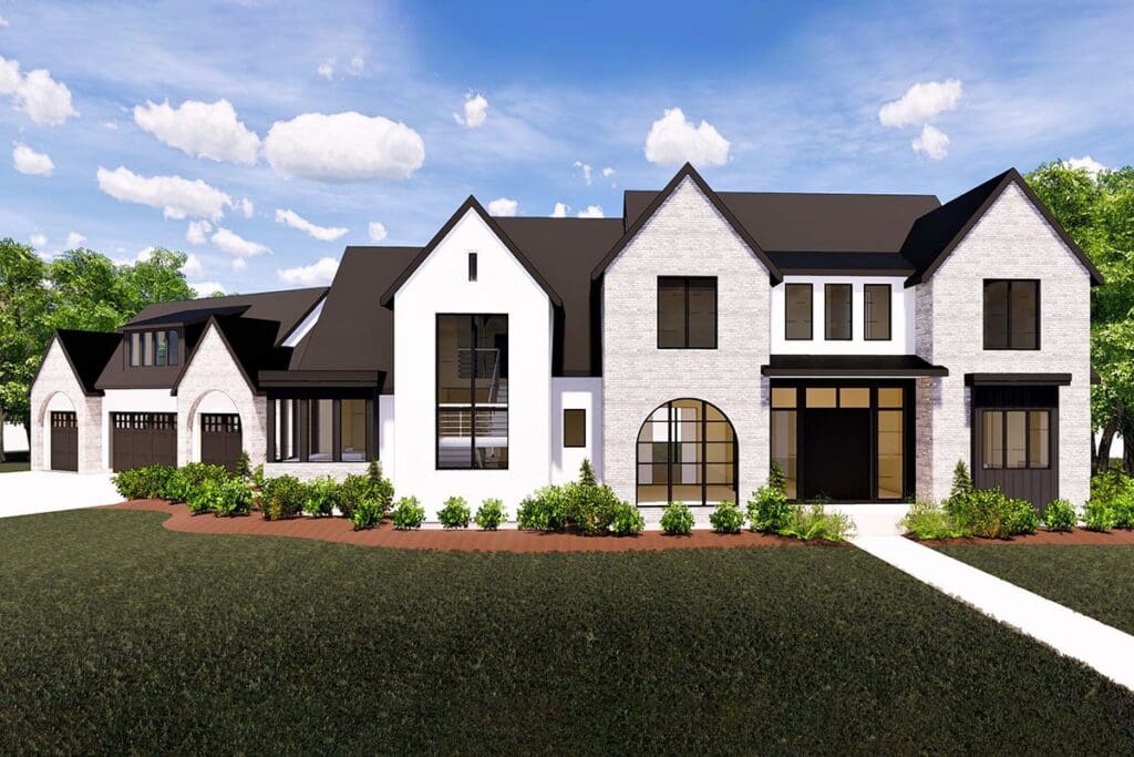 5-Bedroom 2-Story Transitional House with Home Office and Music Room (Floor Plan)