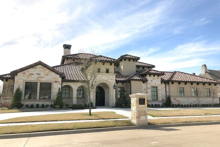 5-Bedroom 2-Story Modern Farmhouse With Front and Rear 4-Car Garage (Floor Plan)