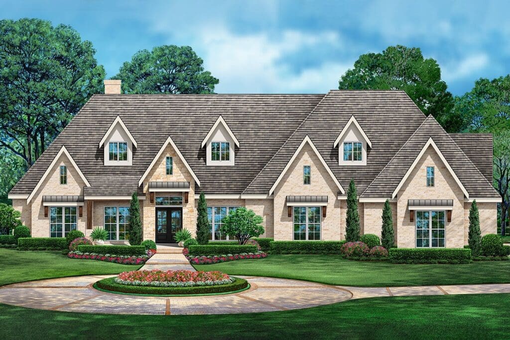 4-Bedroom 1-Story Modern Farmhouse With Expansive Outdoor Living and Study (Floor Plan)