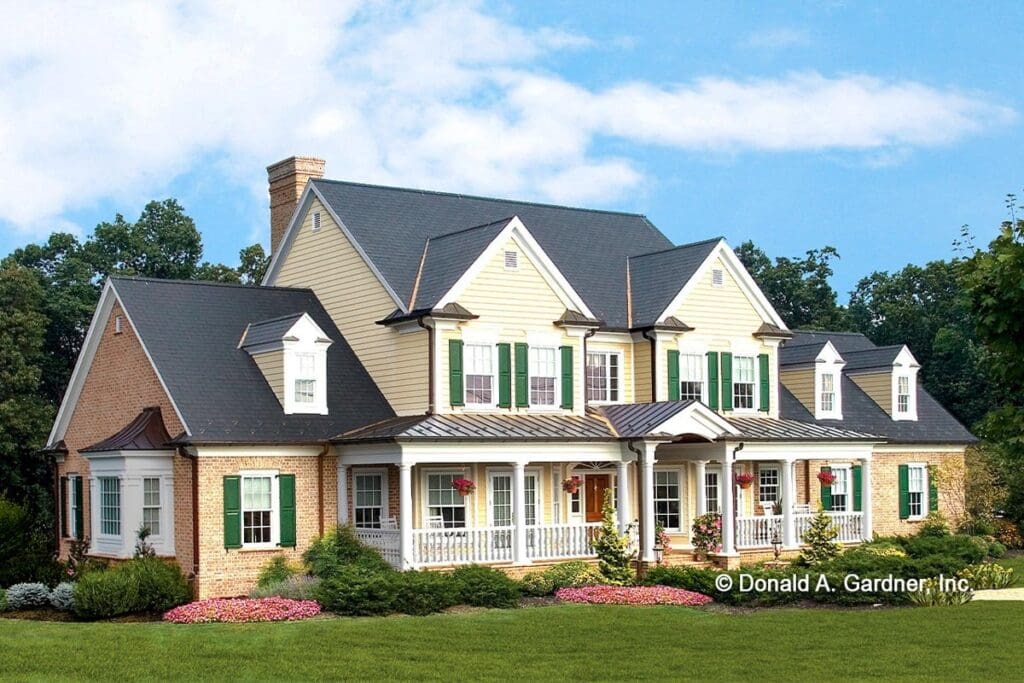 4-Bedroom 2-Story Modern Farmhouse With Bonus Room and Side-Entry Garage (Floor Plan)