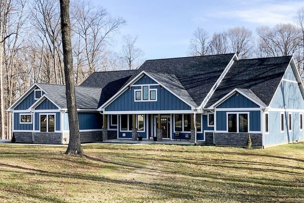 4-Bedroom Dual-Story Craftsman House with Bonus Room (Floor Plan)