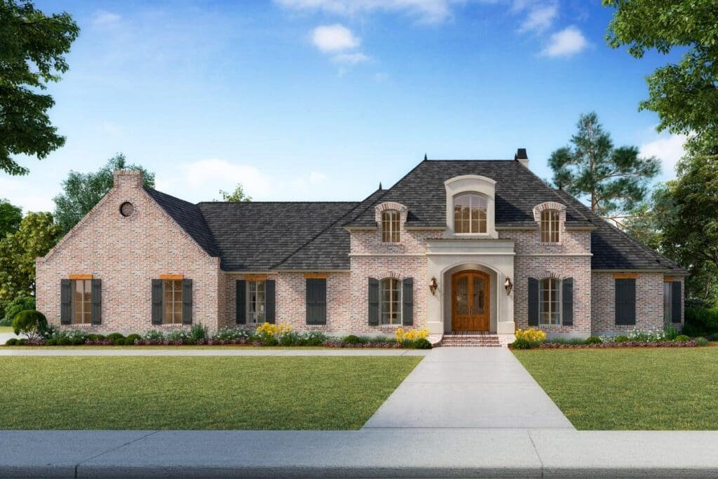 4-Bedroom 1-Story Modern Farmhouse With Open Layout & Private Study Retreat (Floor Plan)