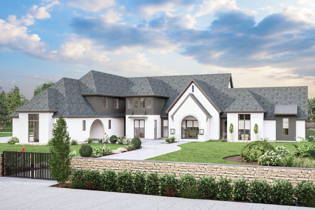 5-Bedroom Two-Story Transitional House with Safe Room (Floor Plan)