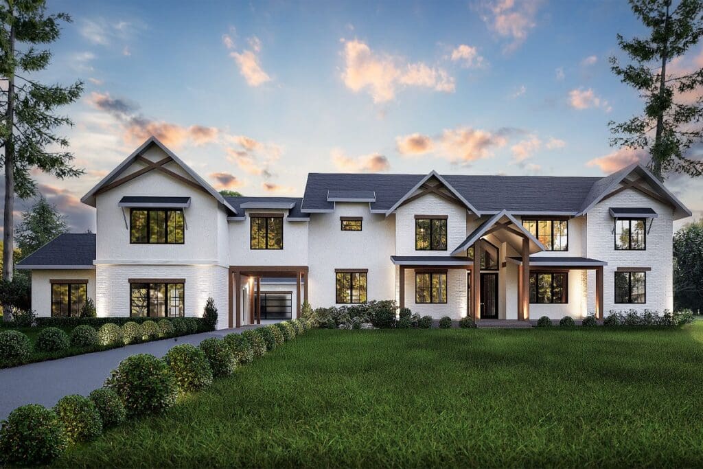 7-Bedroom 2-Story Luxury Home with 7-Car Garage (Floor Plan)