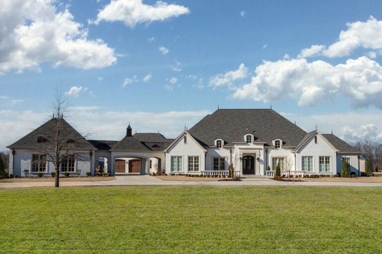 5-Bedroom 1-Story Luxury Modern Farmhouse With 4-Car Garage and Dual Porches (Floor Plan)
