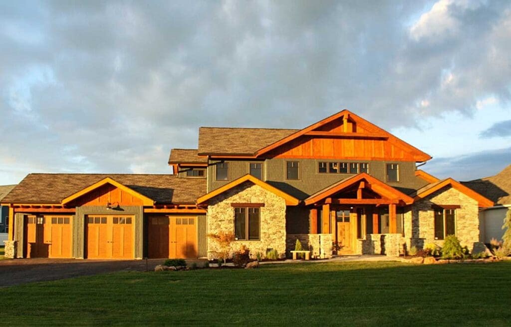 4-Bedroom Two-Story Rugged Craftsman Home with Outdoor Entertaining Spaces (Floor Plan)
