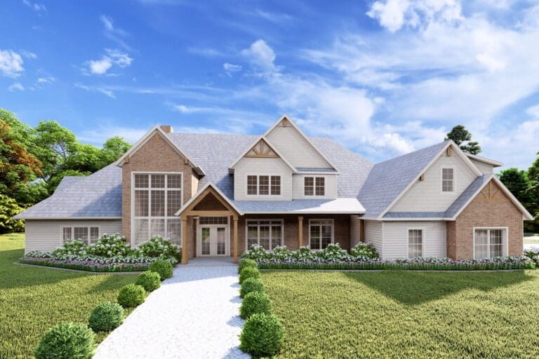 5-Bedroom 2-Story Traditional House with Two-Story Great Room (Floor Plan)