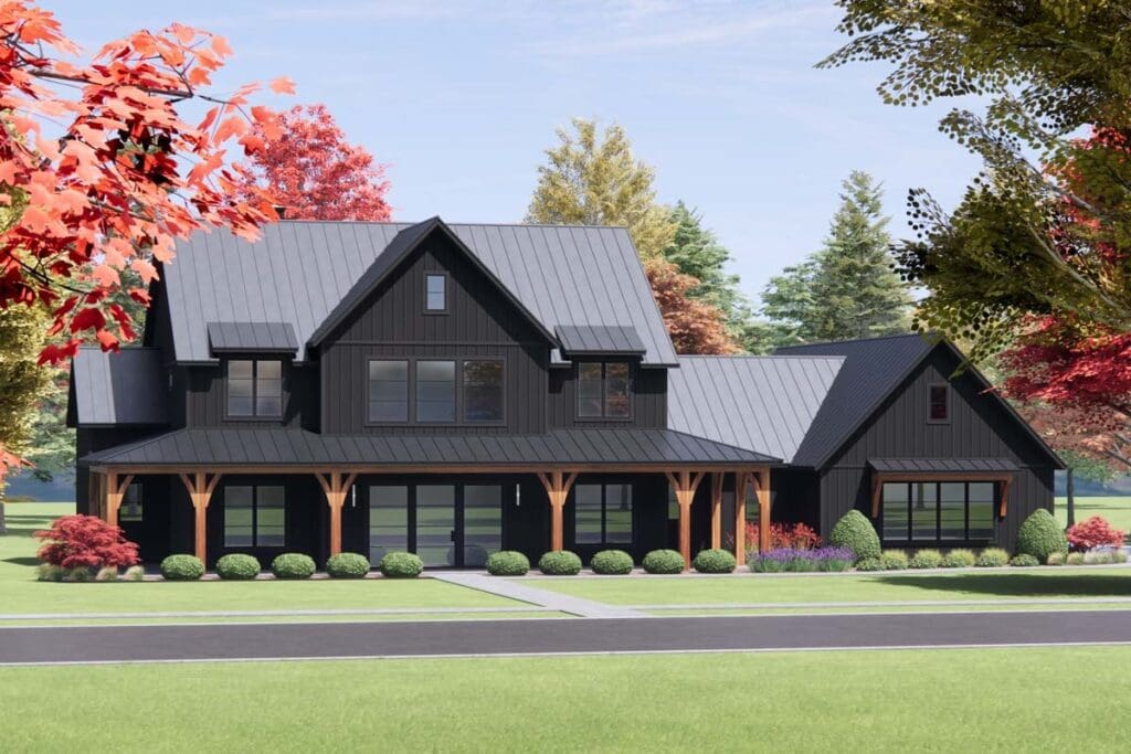 4-Bedroom 2-Story Luxury Farmhouse With Over 1,200 Sq. Ft. of Outdoor Living (Floor Plan)