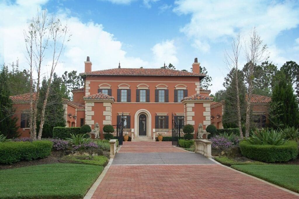 5-Bedroom 2-Story Modern Farmhouse With Courtyard Entry and 4-Car Garage (Floor Plan)