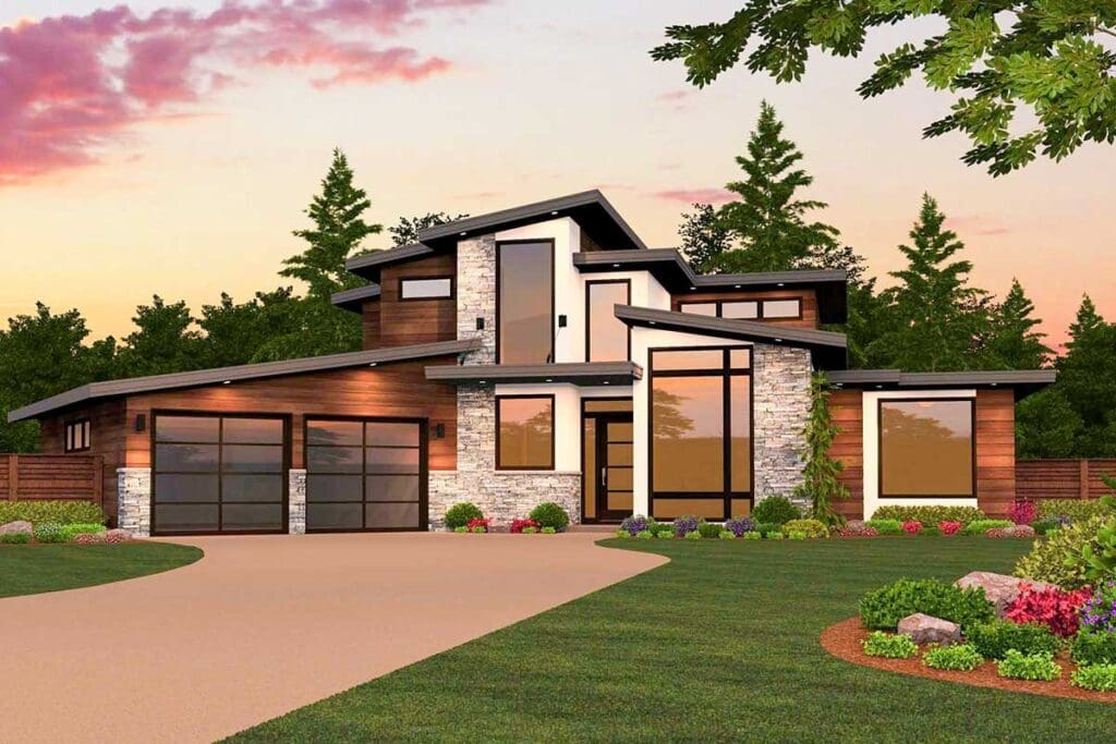 4-Bedroom 2-Story Luxury Farmhouse With Attached 2-Car Garage and Upstairs Retreat (Floor Plan)