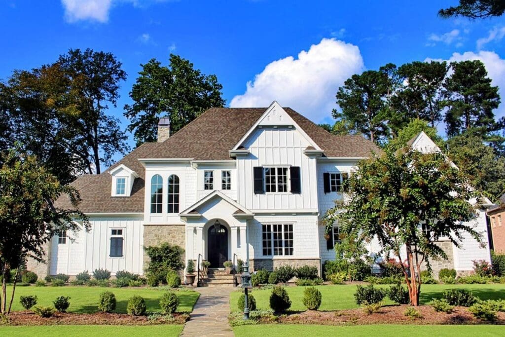 5-Bedroom 2-Story Luxury House with Two Home Offices and a Covered Veranda (Floor Plan)