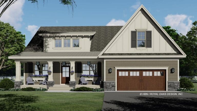4-Bedroom 2-Story Modern Farmhouse With Bonus Room and Front-Entry Garage (Floor Plan)