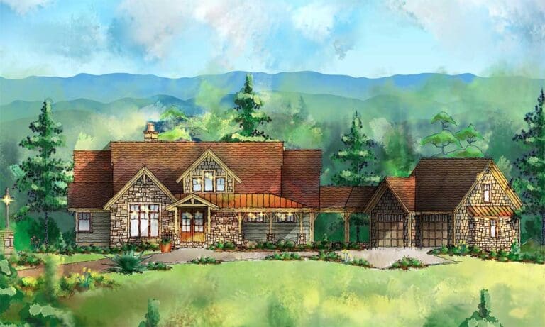 4-Bedroom 1-Story Mountain Home with Great Outdoor Spaces (Floor Plan)